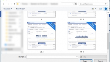 Facebook text tool overlay for great ads
