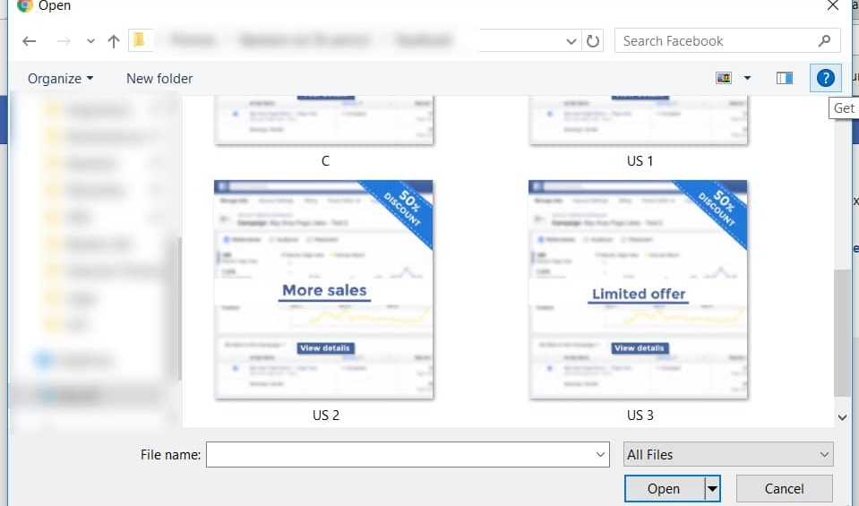 Facebook text tool overlay for great ads